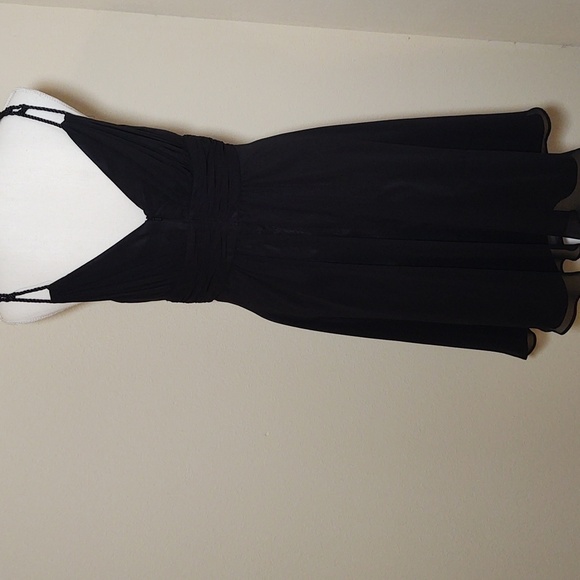 Dusk Collection Women's Black Chiffon Party/Prom Dress - Picture 5 of 6